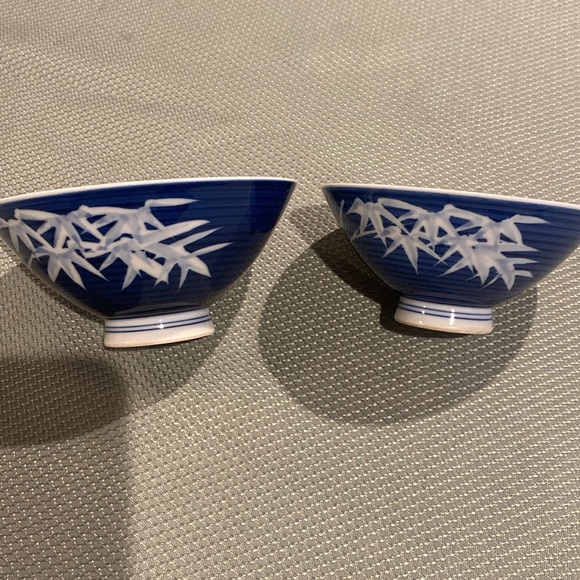 japanese Vintage Other - Set of 2 Vintage Porcelain Rice Noodle Bowls